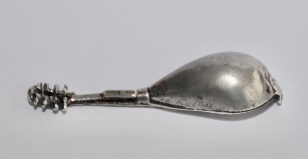 Superb Vintage Continental Italian 800 Solid Silver Mandolin Miniature