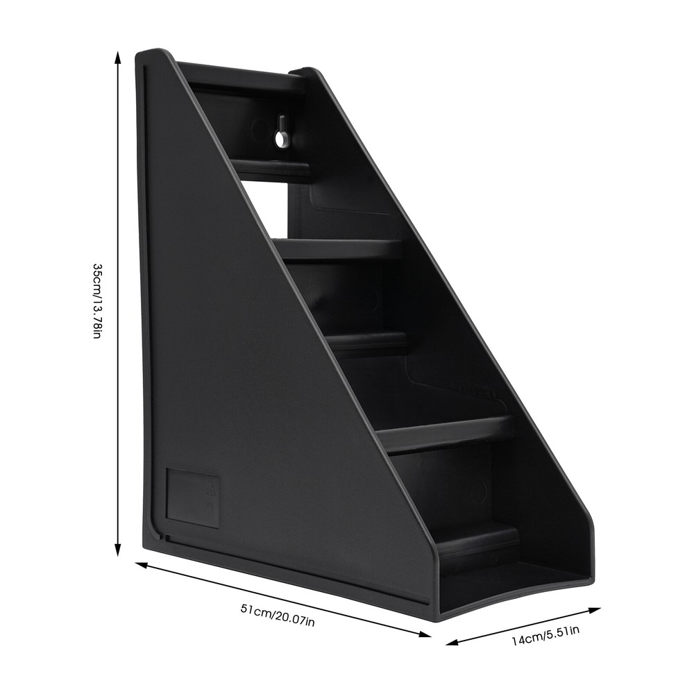 6-Compartment Condiment Organizer Bin - 3-Tier Storage for Coffee & More