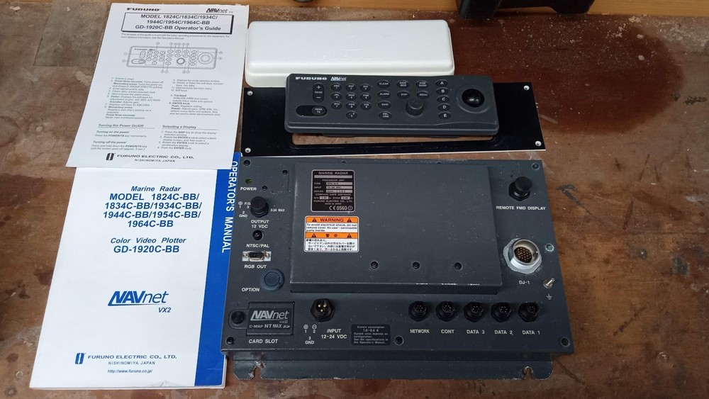 Furuno RPU-015 NavNet VX2 C-Map NT Black Box Processor and Control Unit W/cables