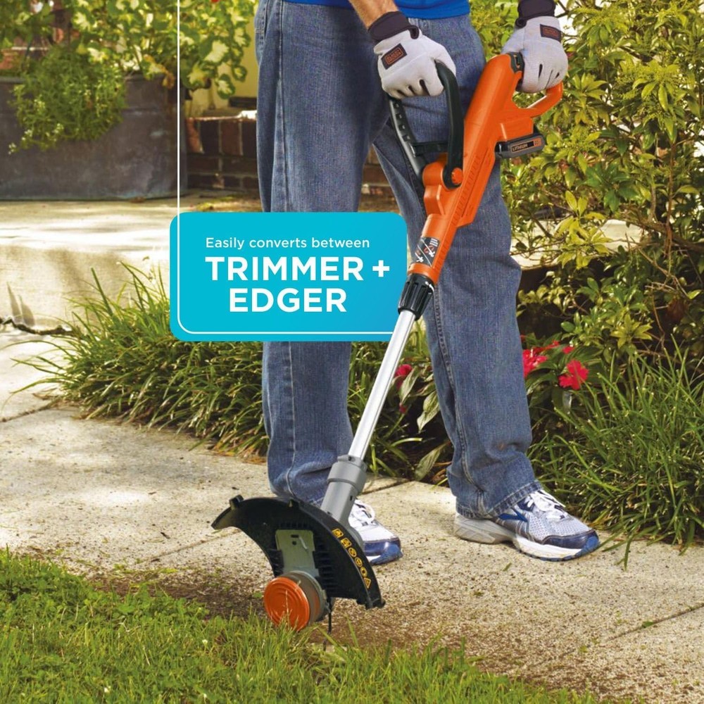 20V MAX String Trimmer and Edger 2 in 1, Cordless Weed Wacker with Auto Spool