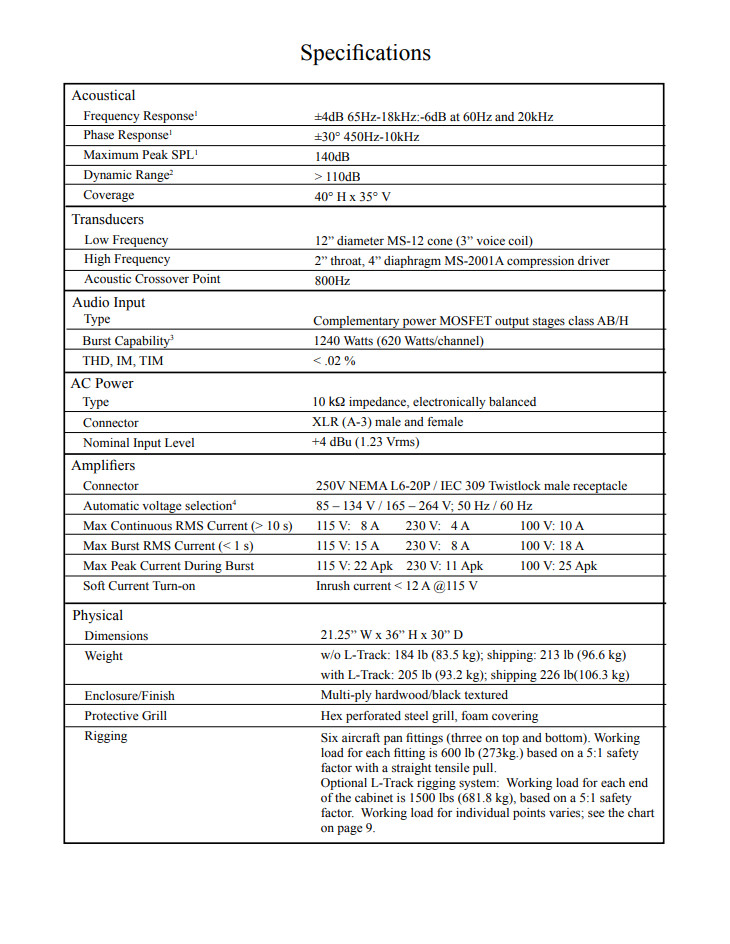 Meyer Sound MSL4 Large Format Point Source Wide Coverage Loudspeaker 6 Available