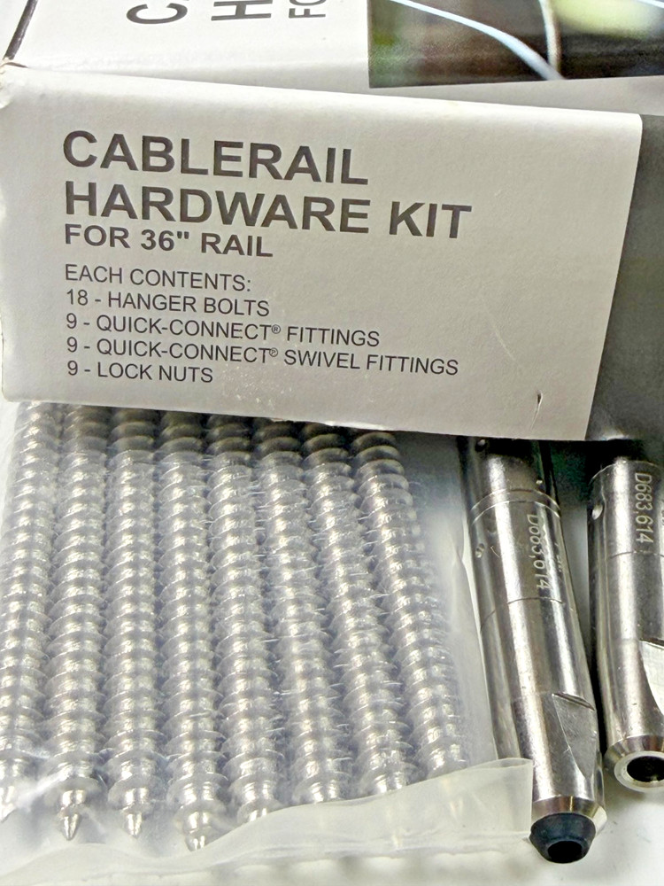 Timber Tech Cable Rail Leftover Cable and Hardware Deck Railing Stainless Steel