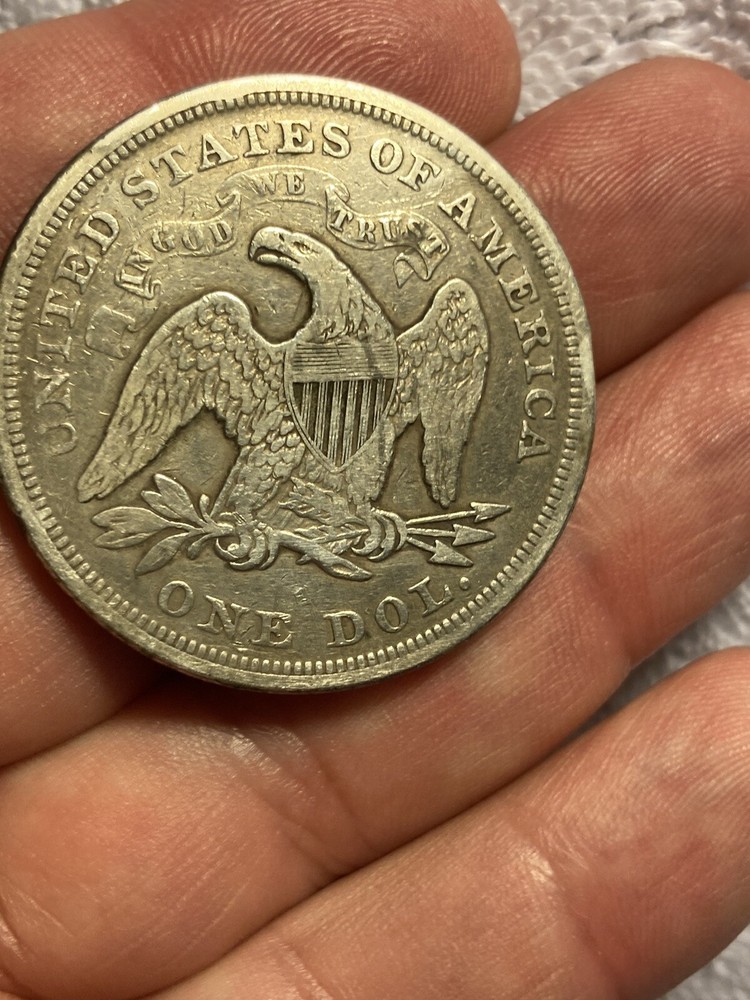 1871 seated liberty dollar