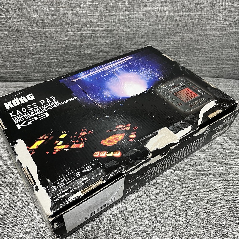 [AS IS] KORG KAOSS PAD KP3 Dynamic Effect Sampler sequencer with adapter box