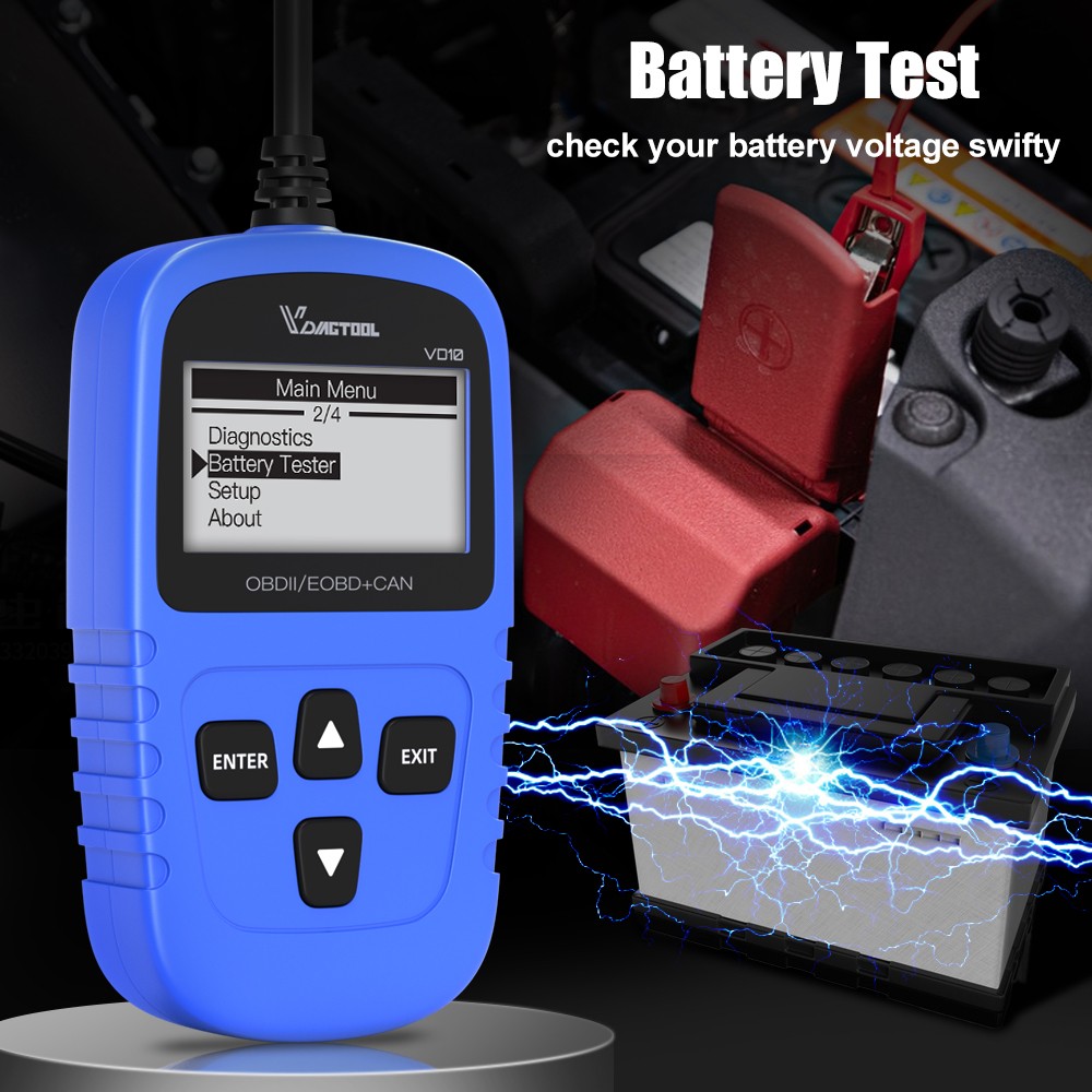 2026 VDIAGTOOL VD10 Code Reader OBD2 Scanner Diagnostic Read Engine Fault Code