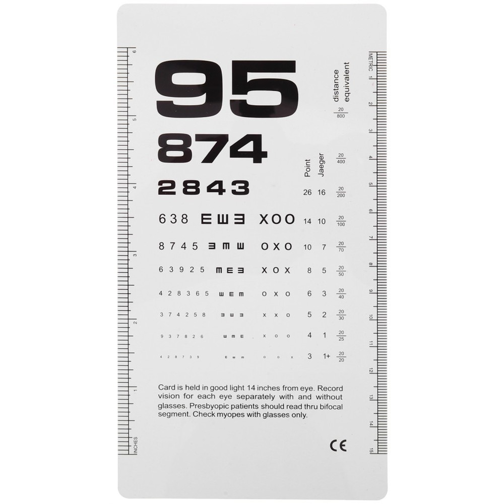 Vision Test Chart for School Screening Device Optometry Equipment Poster