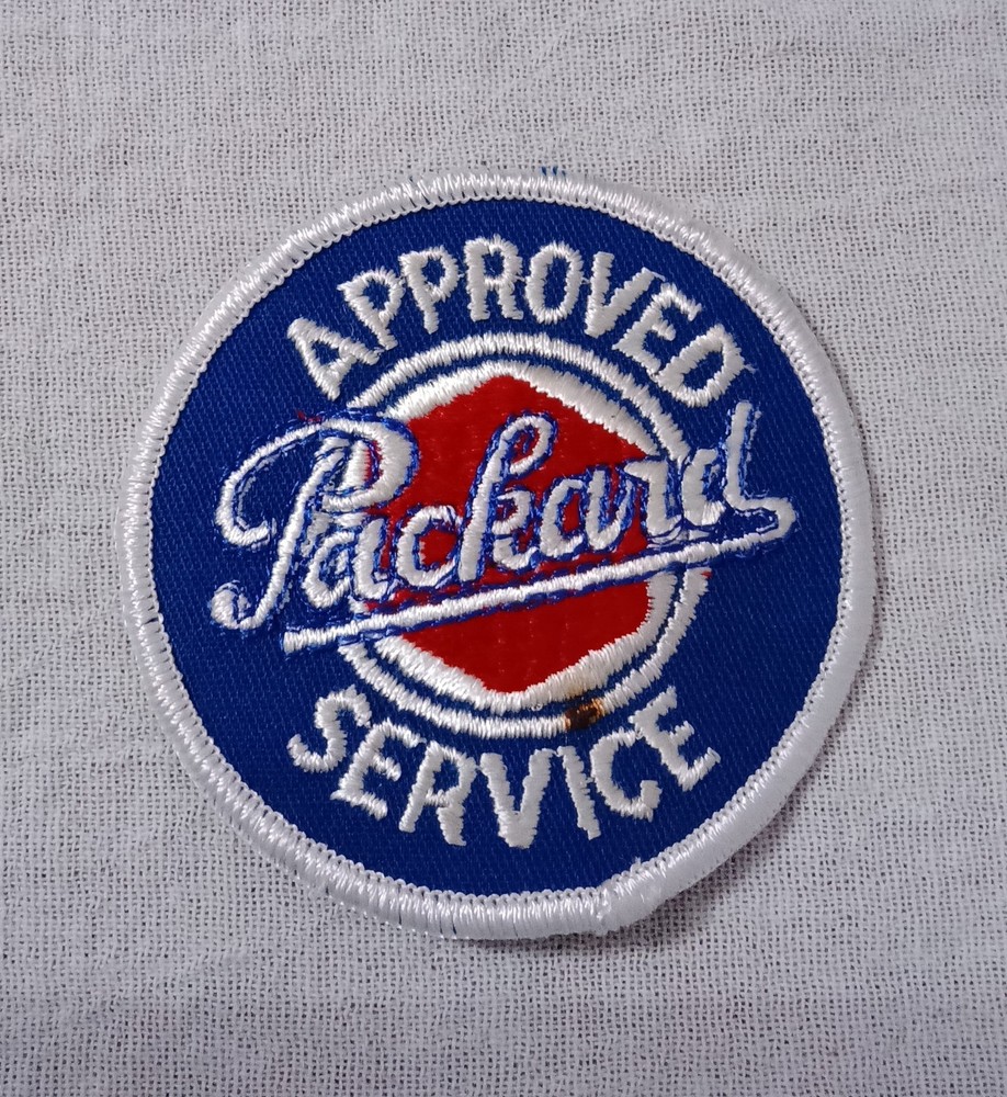 PACKARD APPROVED SERVICE EMBROIDERED PATCH HAS STAIN