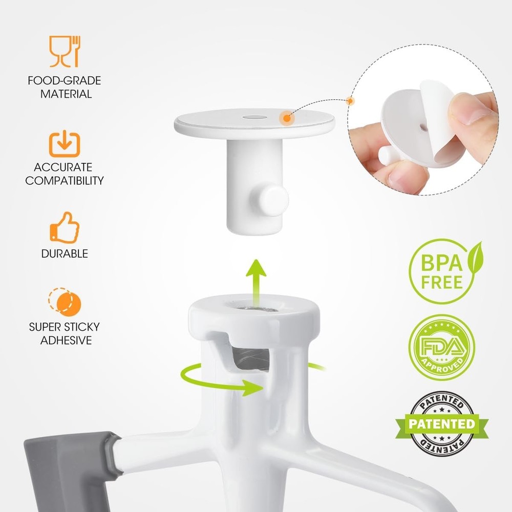 4 Pack Stand Mixer Attachment Holder Compatible with KitchenAid Mixer Tools
