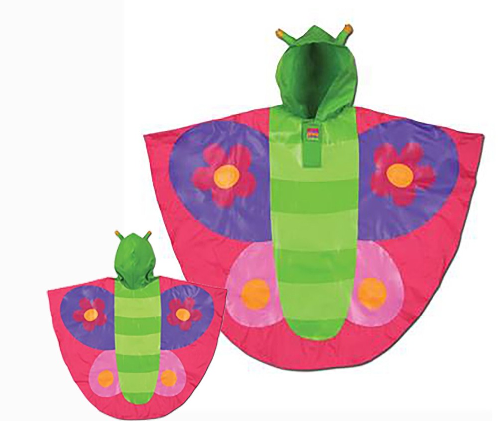 Stephen Joseph Rain Poncho, Butterfly.