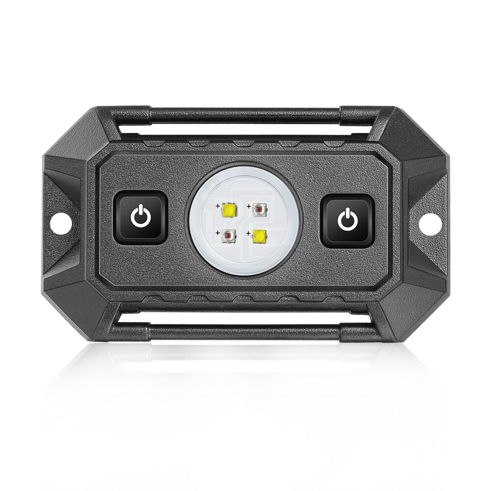 RED White Car Interior LED Dome Map Reading Light Roll Bar Cage Mount switch UTV