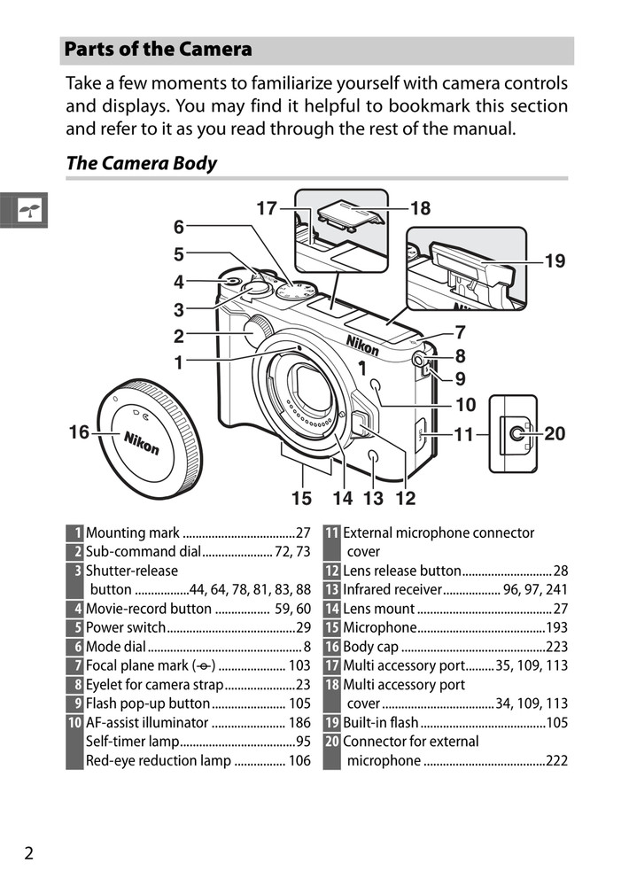 Nikon 1 V3 — Reference Manual User Guide — 295 Pages — Half Size 5.5x8.5