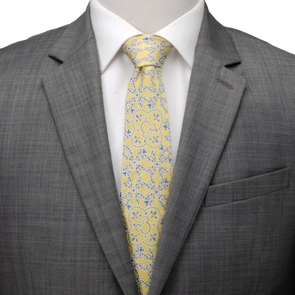 Disney Mickey Mouse Yellow Multi Men's Tie