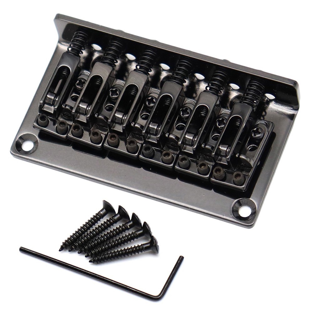 12 String Electric Guitar Bridge Metal 12 String Fixed Hardtail Bridge Black