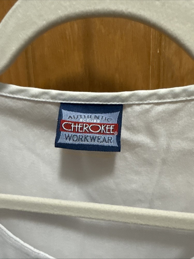 Cherokee White Lab Coat Jacket Women's 2X Short