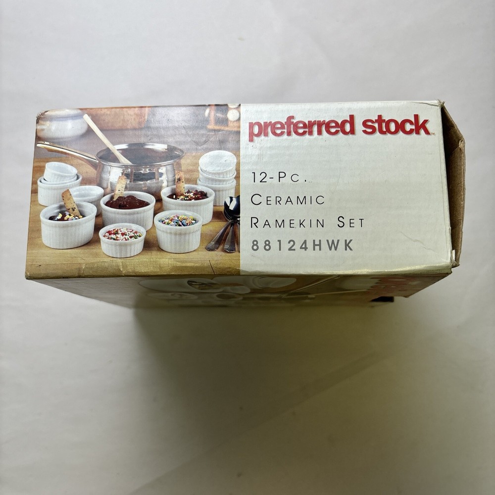 Preferred Stock 12 Pc Ceramic Ramekin Set (Open Box)