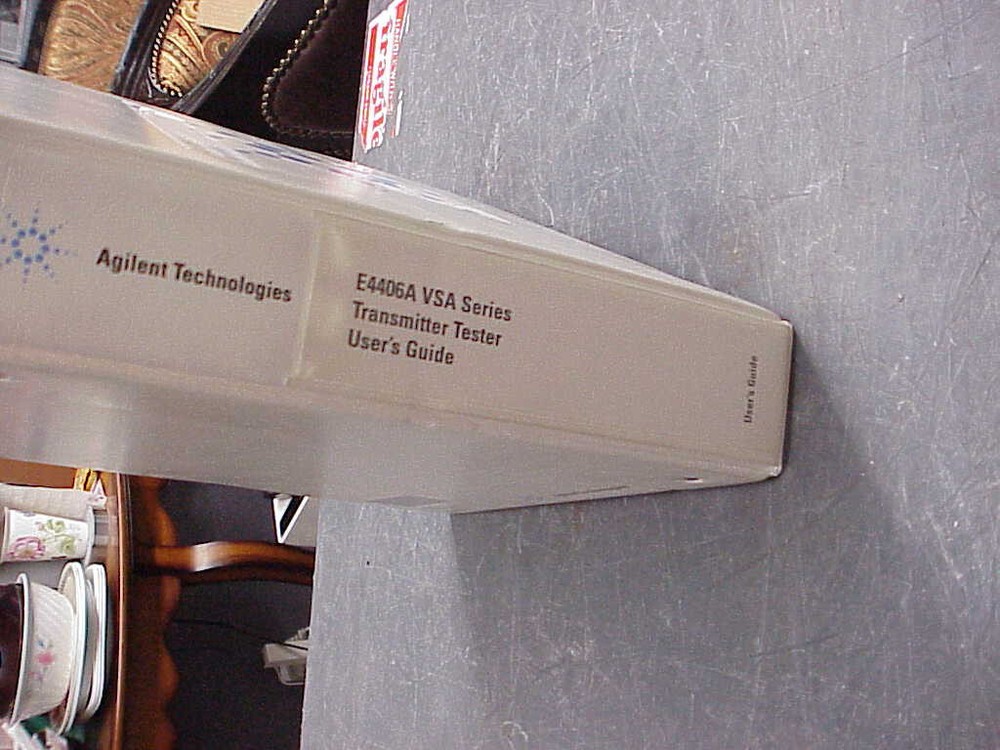 Agilent E4406A VSA SERIES USER GUIDE FOR TRANSMITTER TESTER MANUAL