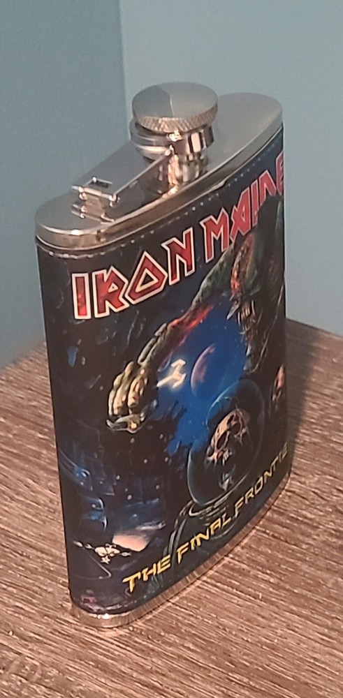 Iron Maiden: Final Frontier 8 oz flask custom made NEW