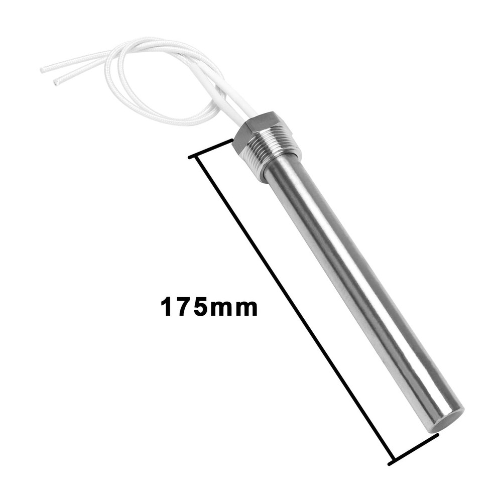 Immersion Cartridge Heater 12V 100W Hot Rod Heating Element Replacement 3/4 I...