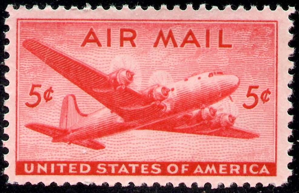 U S SCOTT C32 DC 4 SKYMASTER SINGLE MNH