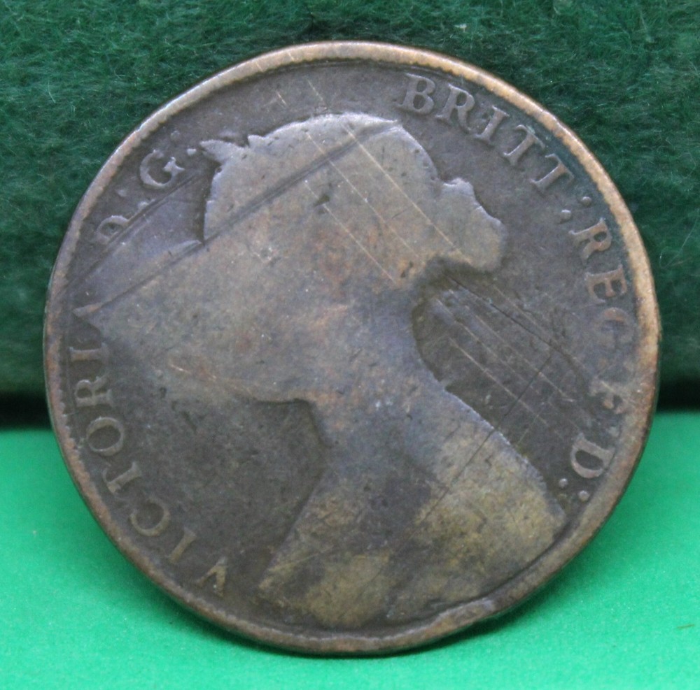 1861 Great Britain half penny