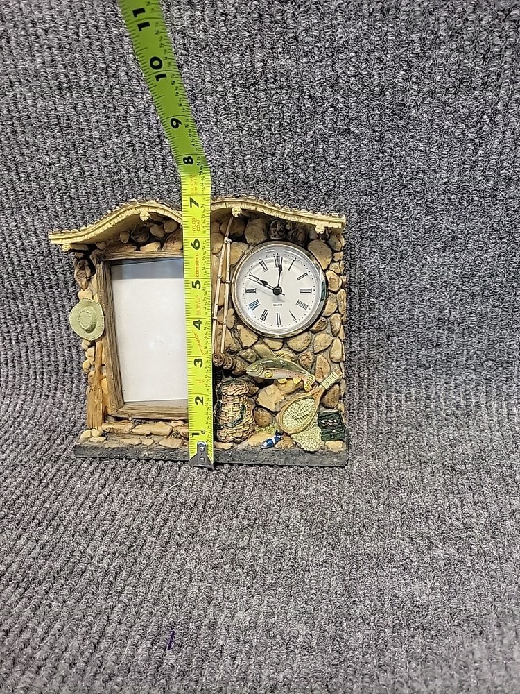 Fishing Clock Picture Frame 3D Resin