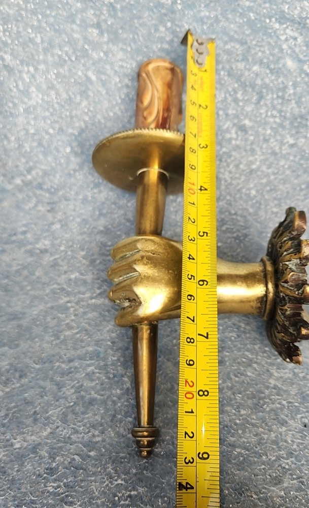 WOW! PAIR BRONZE SCONCES HAND ANDRE ARBUS MAISON CHARLES JOHN DEVOLUY REGENCY