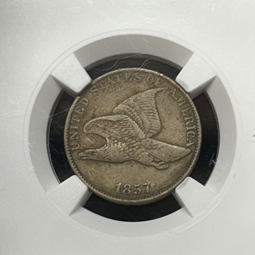 1857 Flying Eagle Cent NGC VF Details