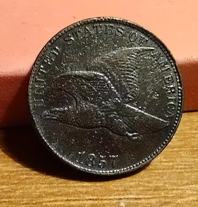 1857 Flying Eagle Cent. This Penny is in XF++. #1