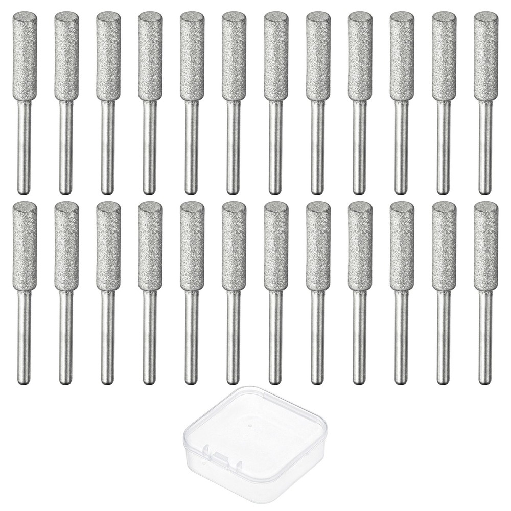 Chainsaw Sharpener with Box [24pcs] - Chainsaw Sharpening - [Silver- 7/32 Inch]