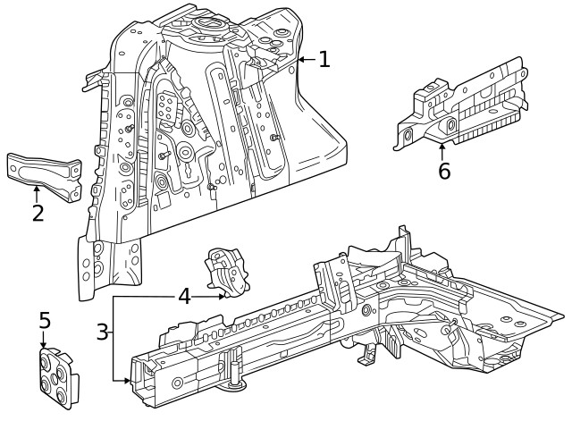 Genuine GM Mount Plate 86549587
