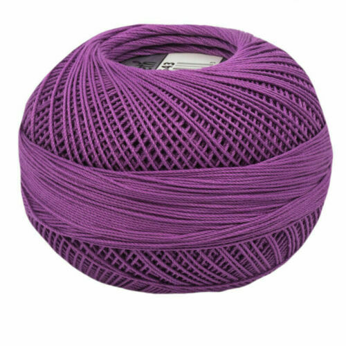 Lizbeth Egyptian Cotton Crochet Thread Size 80 Color 643 Medium Grape