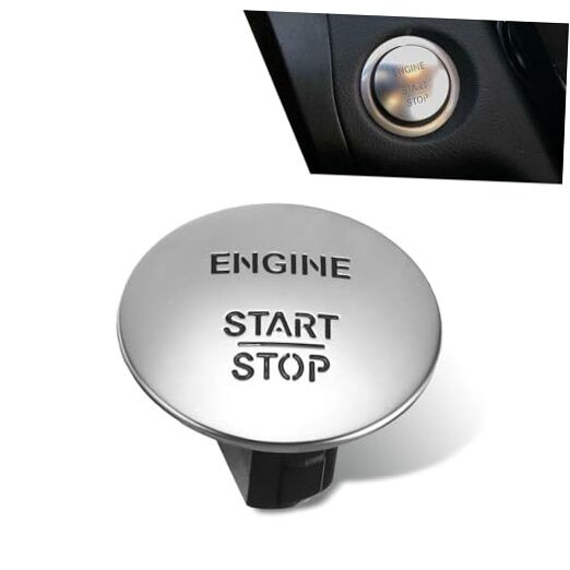 Car Engine Start Stop Button Switch, Vehicle Start Button Replacement Part,
