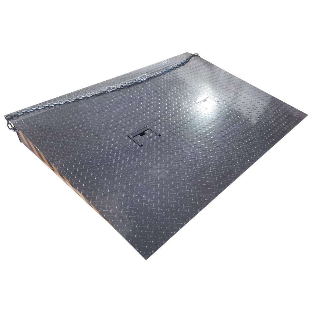 Heavy Duty Mobile Loading Dock Ramp 6000kg Capacity 1.5m Platform Adjustable H