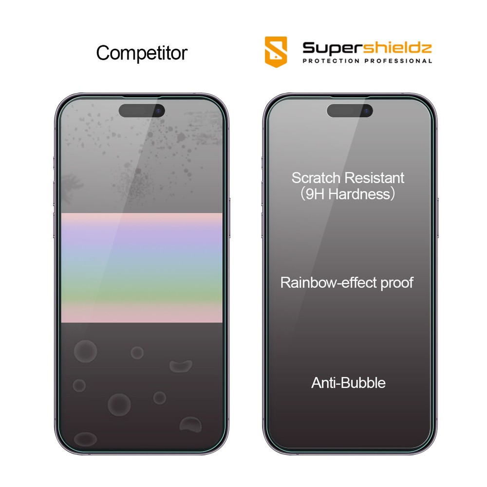 2X Tempered Glass Screen Protector for iPhone 14 Pro Max W/ Easy Install Tray