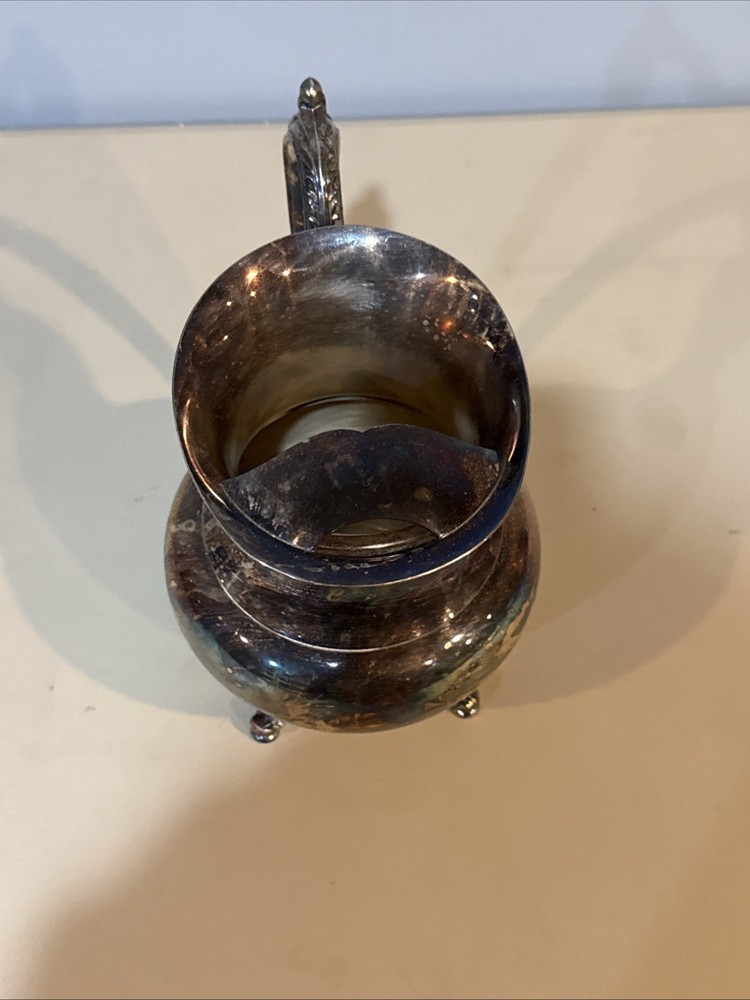 Wm Rogers Water Pitcher Beverage Server Silverplate Footed, International