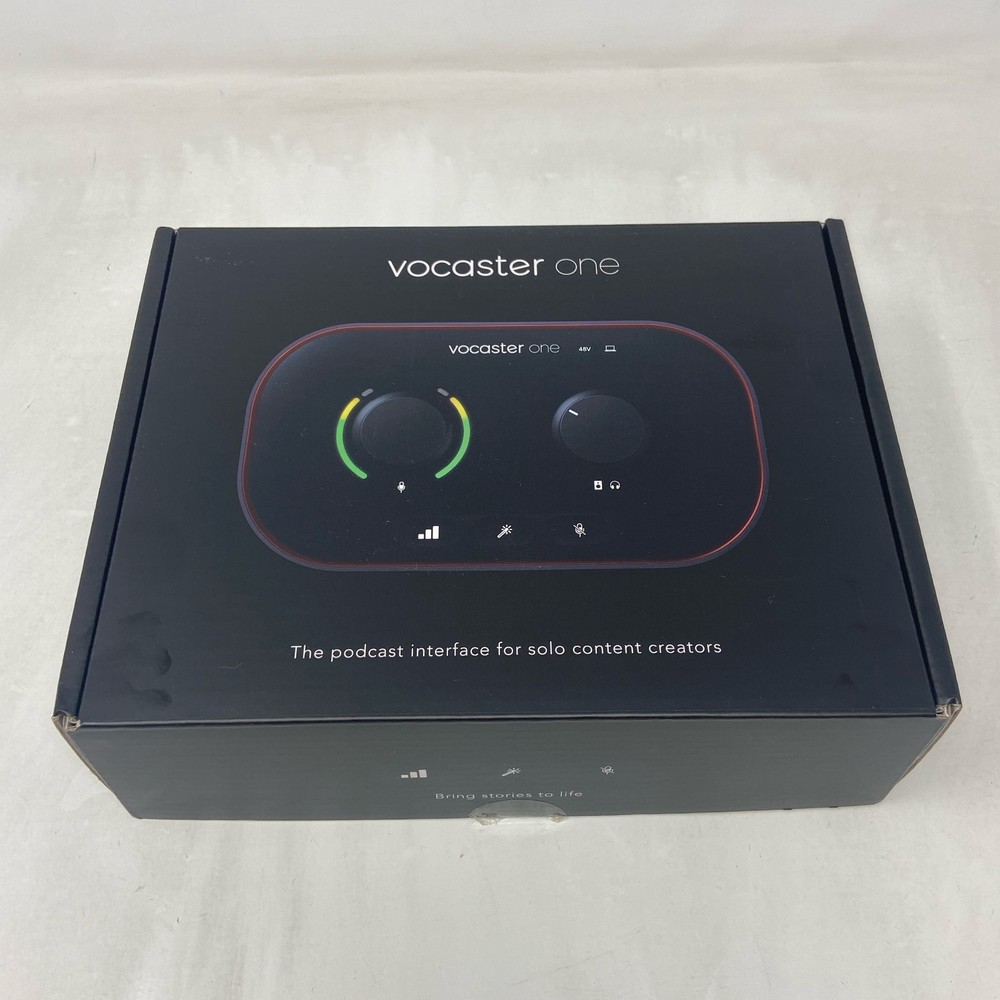 Focusrite Vocaster One USB-C Podcast Interface - Black