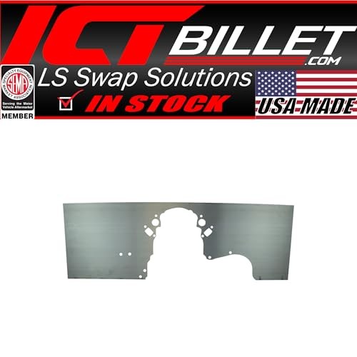 LSX Front Engine Plate w/ Alternator Hole Solid Motor Mount Block Camaro LS
