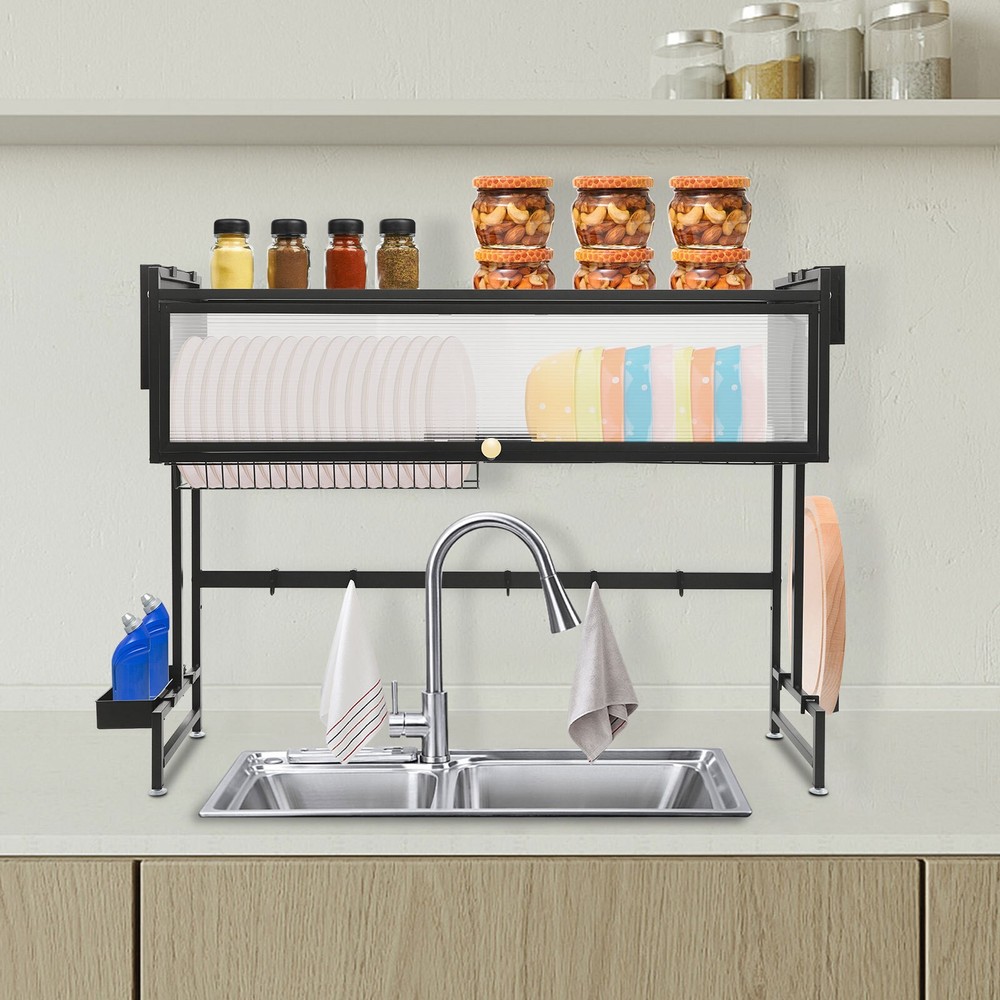 Over The Sink Dish Drying Rack Space Saving Large Dish Rack Metal for Kitchen