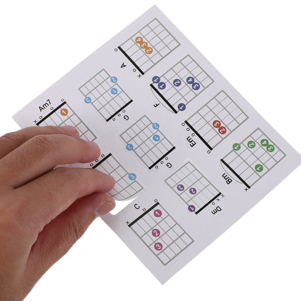 57 Pcs Guitar Chord Helper Chords Chart Beginner Learning Accessory