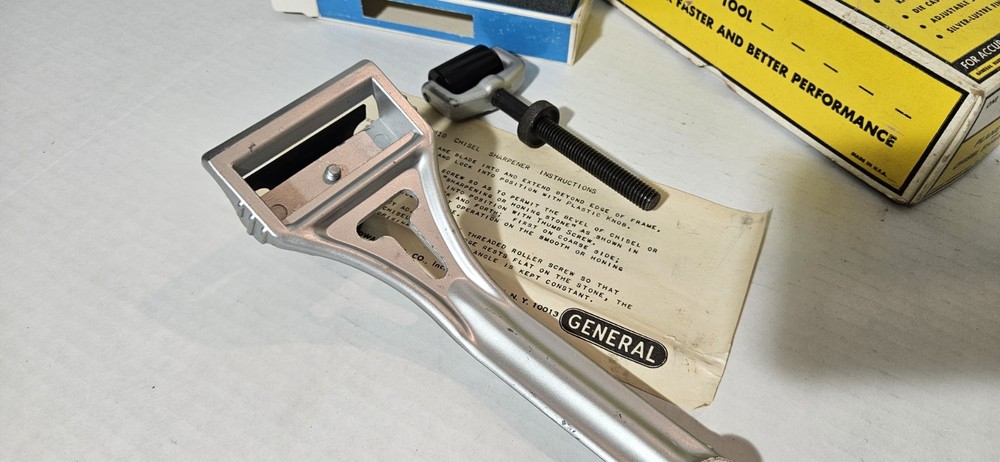 General Tools No. 810- Plane Blade And Chisel Sharpener With Stone