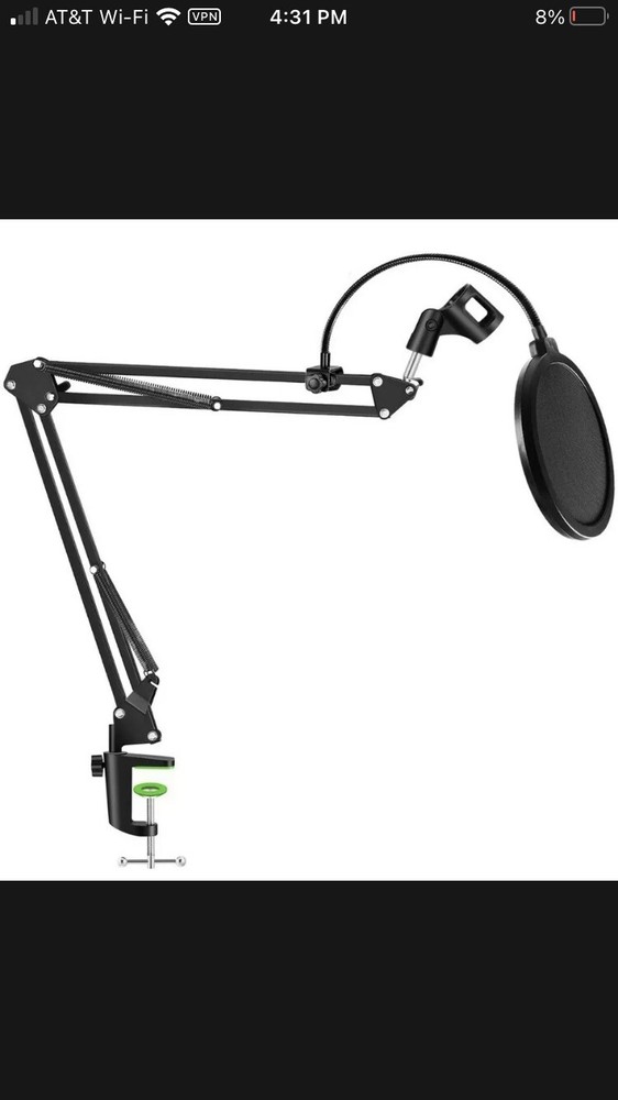 Recording Studio Professional Microphone Stand & Pop Filter Set