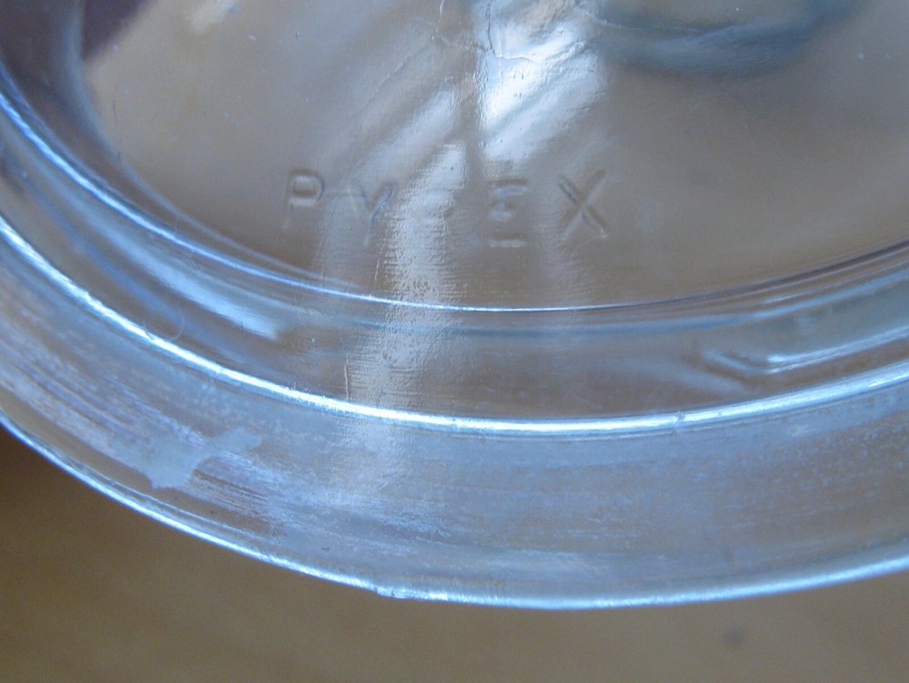 PYREX - Old COFFEE PERCOLATOR with Stick Handle and Tab Handle Lid (no innards)