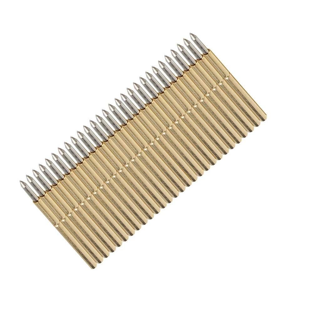 100 PCS Spring Test Probe Pogo Pin 3A Conical Head 1.02mm Thimble PCB Testing