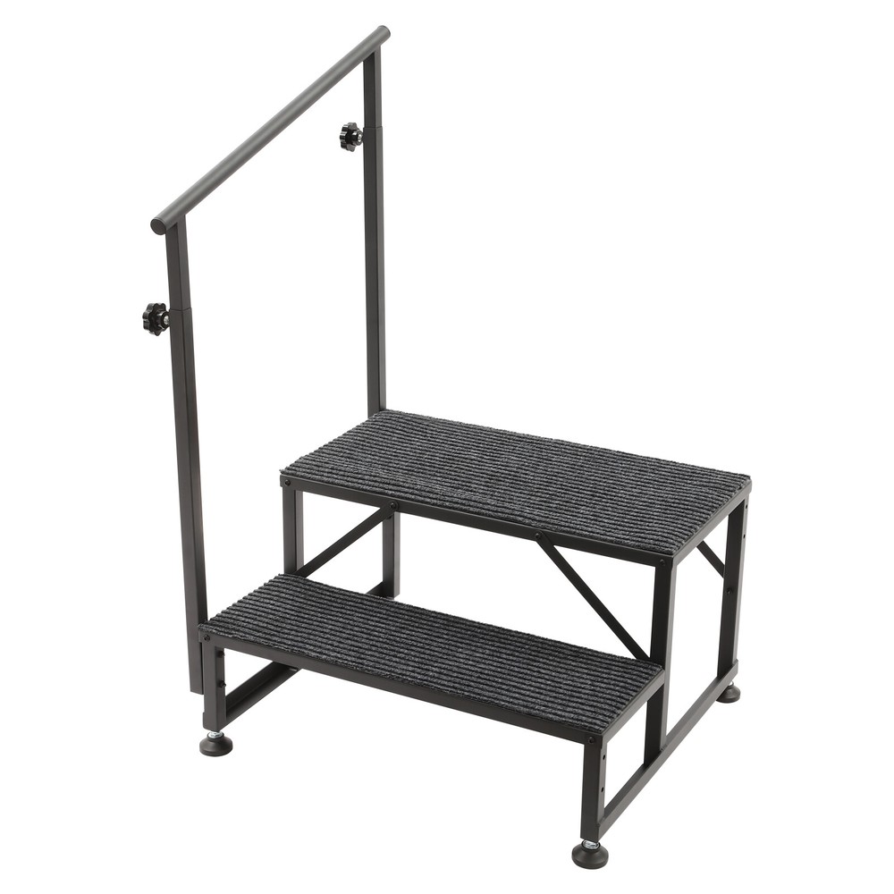 2-Step Ladder with Handrails for Pool and Home Use, Durable & Stable