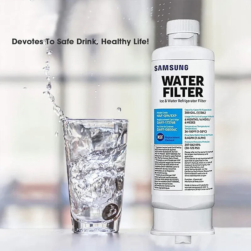 2 PACK Genuine Samsung DA97-17376B HAF-QIN/EXP REFRIGERATOR Water Filter