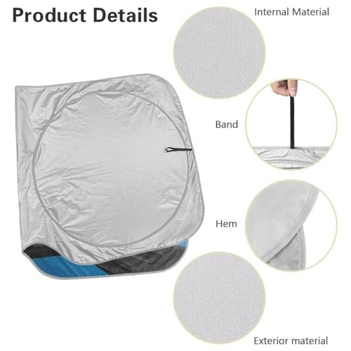 Funny Sea Turtle Windshield Sun Shade Foldable Car Front Window Sunshade Cute