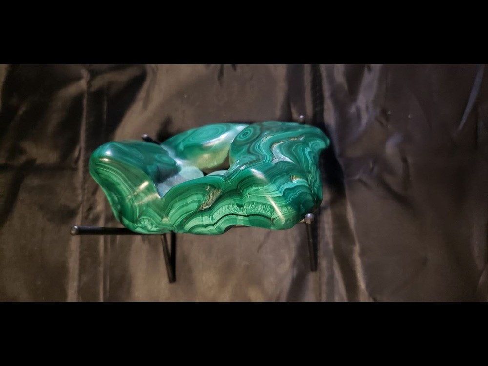 Polished Exceptional Botryoidal Malachite Freeform