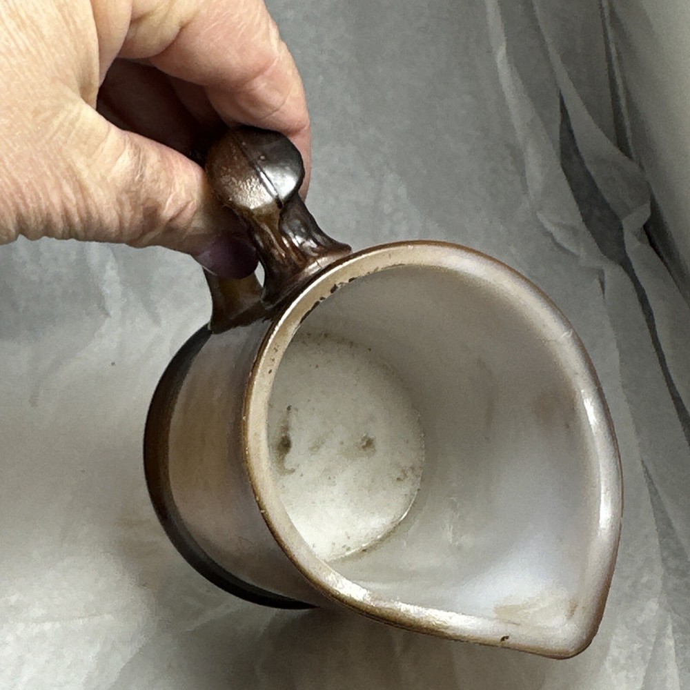 Brown antique glass Pitcher