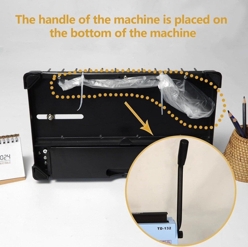 Rayson TD-132 Binding Machine Punch 12 Sheets/Bind 120 Sheets with Sturdy Met...