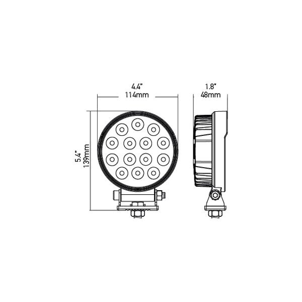 ValueFit 4.4 24W Round Close Range Beam LED Light